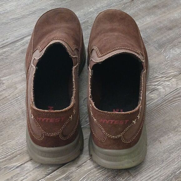 Hytest Brown Mens Blake Steel Toe Slip On Shoes  Sz 13W worn once EUC main image 9